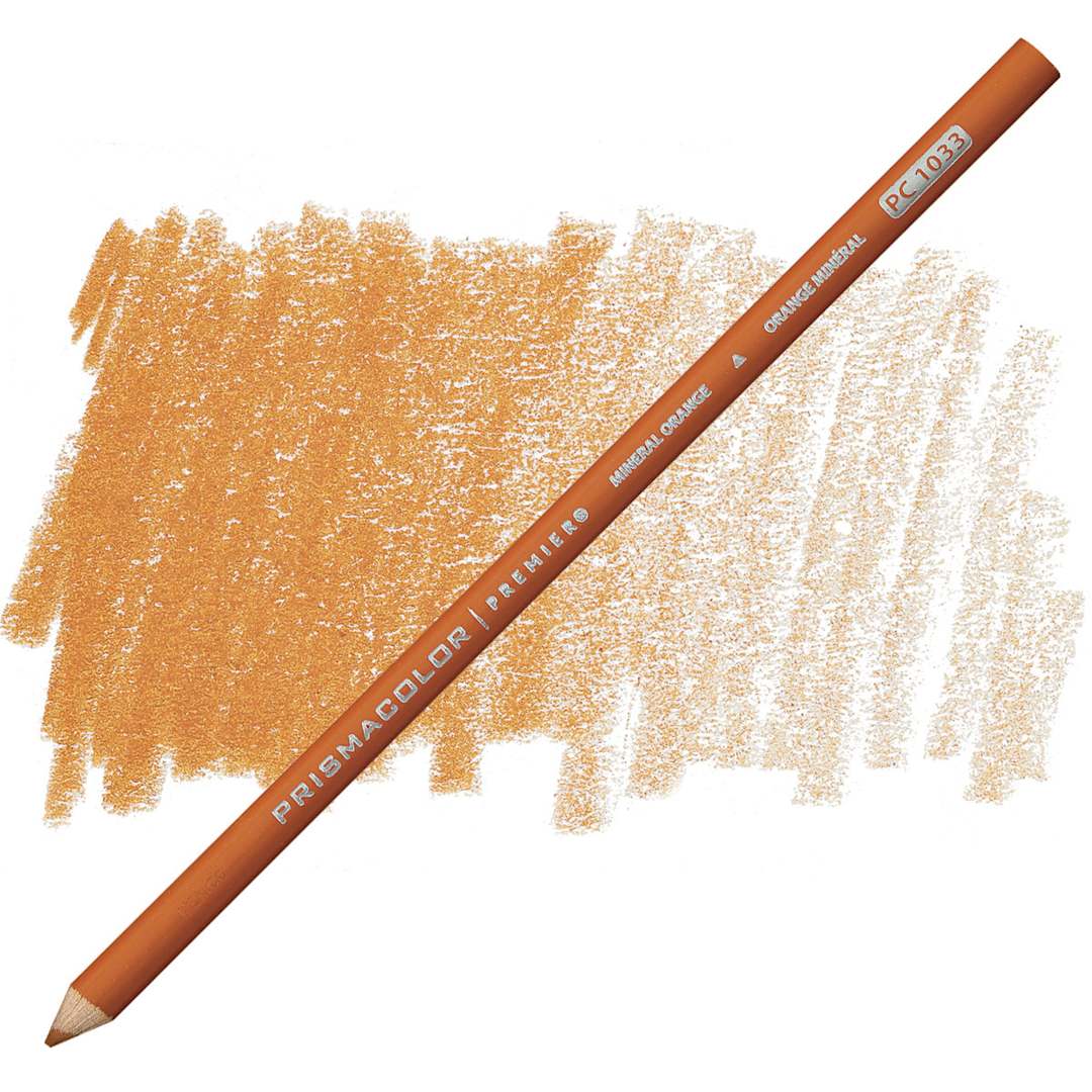 Open in modal - Prismacolor Premier Colored Pencil  - Mineral Orange pencil and swatch