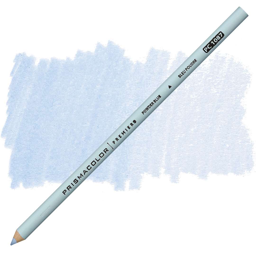 Open in modal - Prismacolor Premier Colored Pencil - Powder Blue pencil and swatch