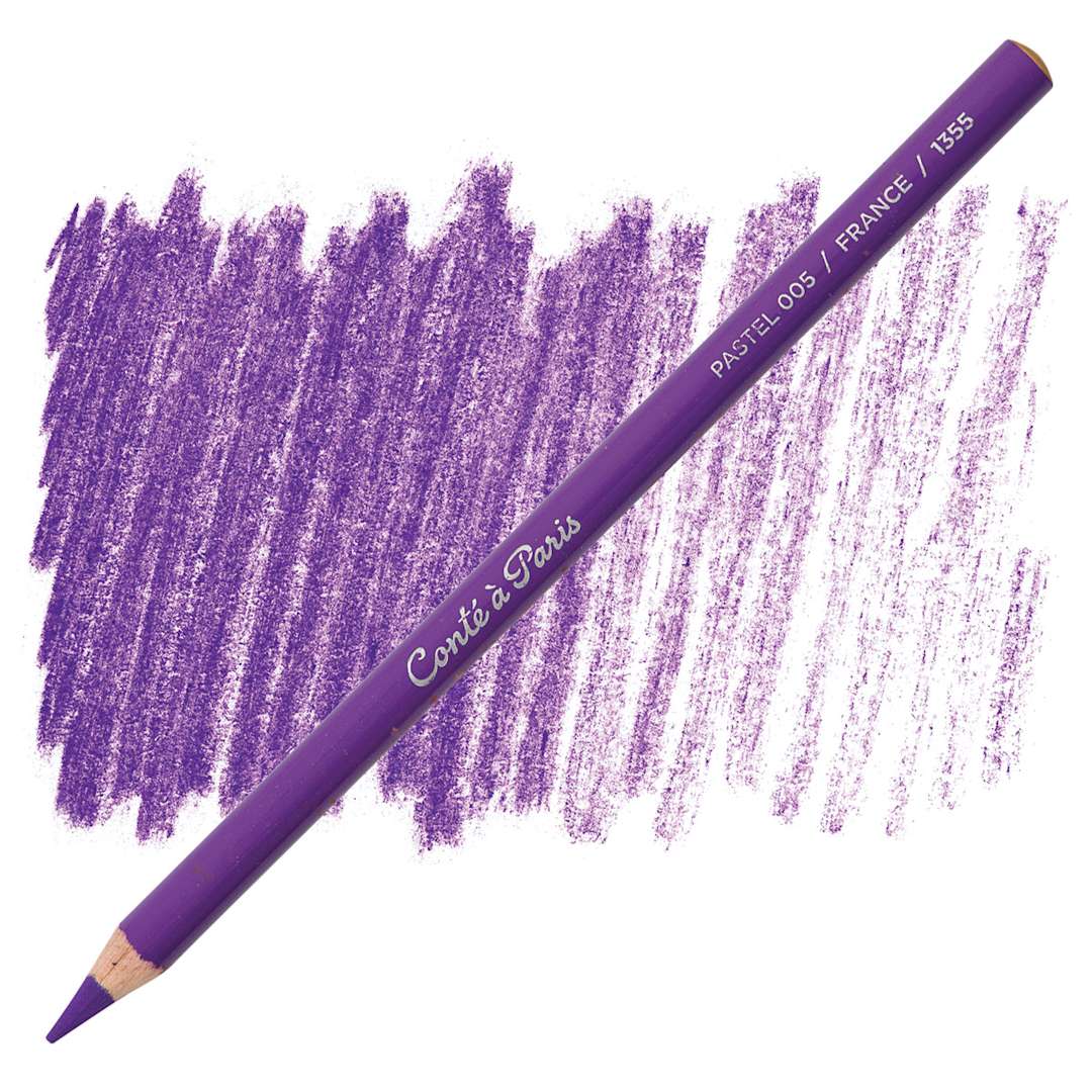 Open in modal - Conté à Paris Pastel Pencil - Violet pencil and swatch