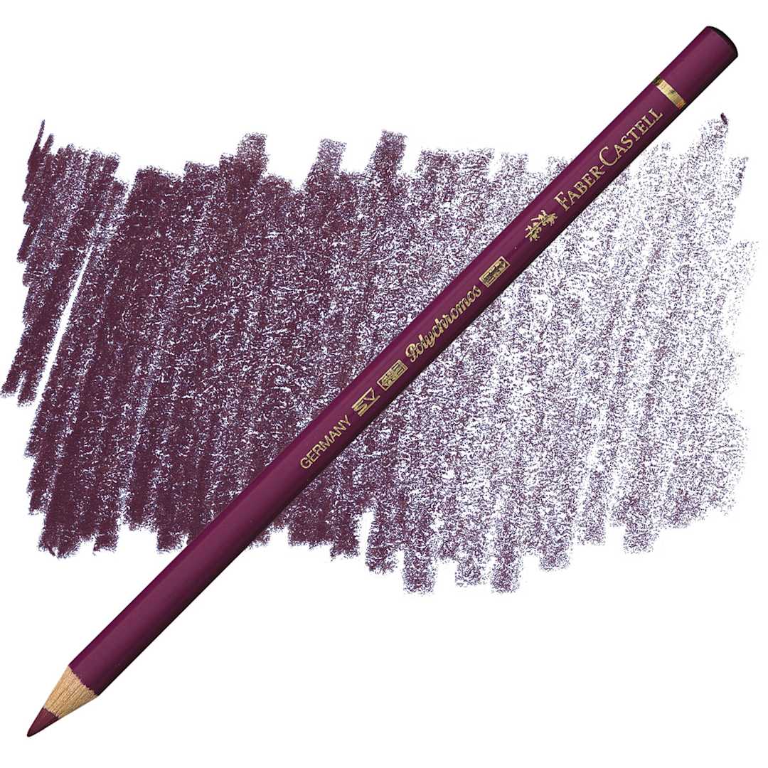 Open in modal - Faber-Castell Polychromos Pencil - Magenta pencil and swatch