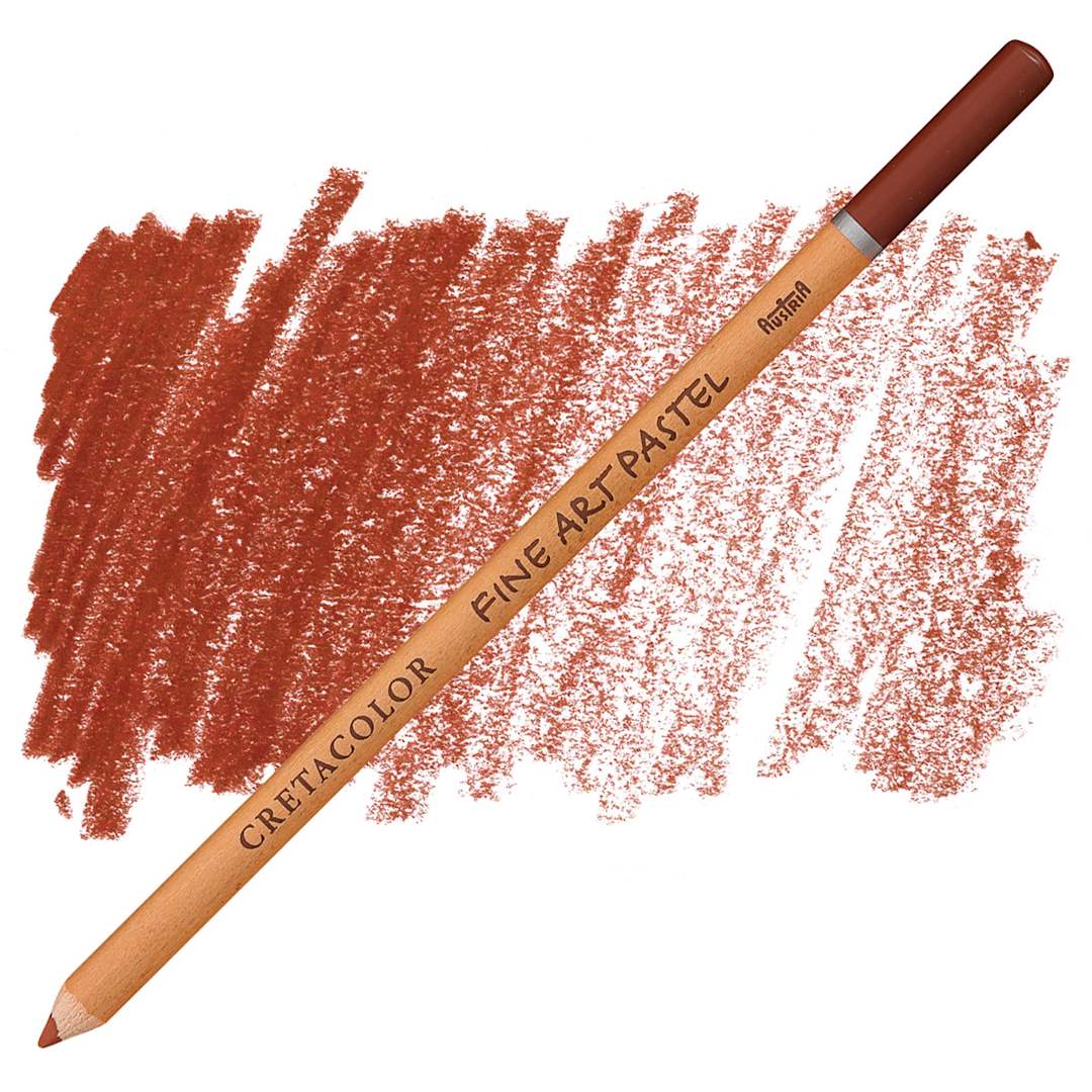 Open in modal - Cretacolor Fine Art Pastel Pencil - Sienna pencil and swatch