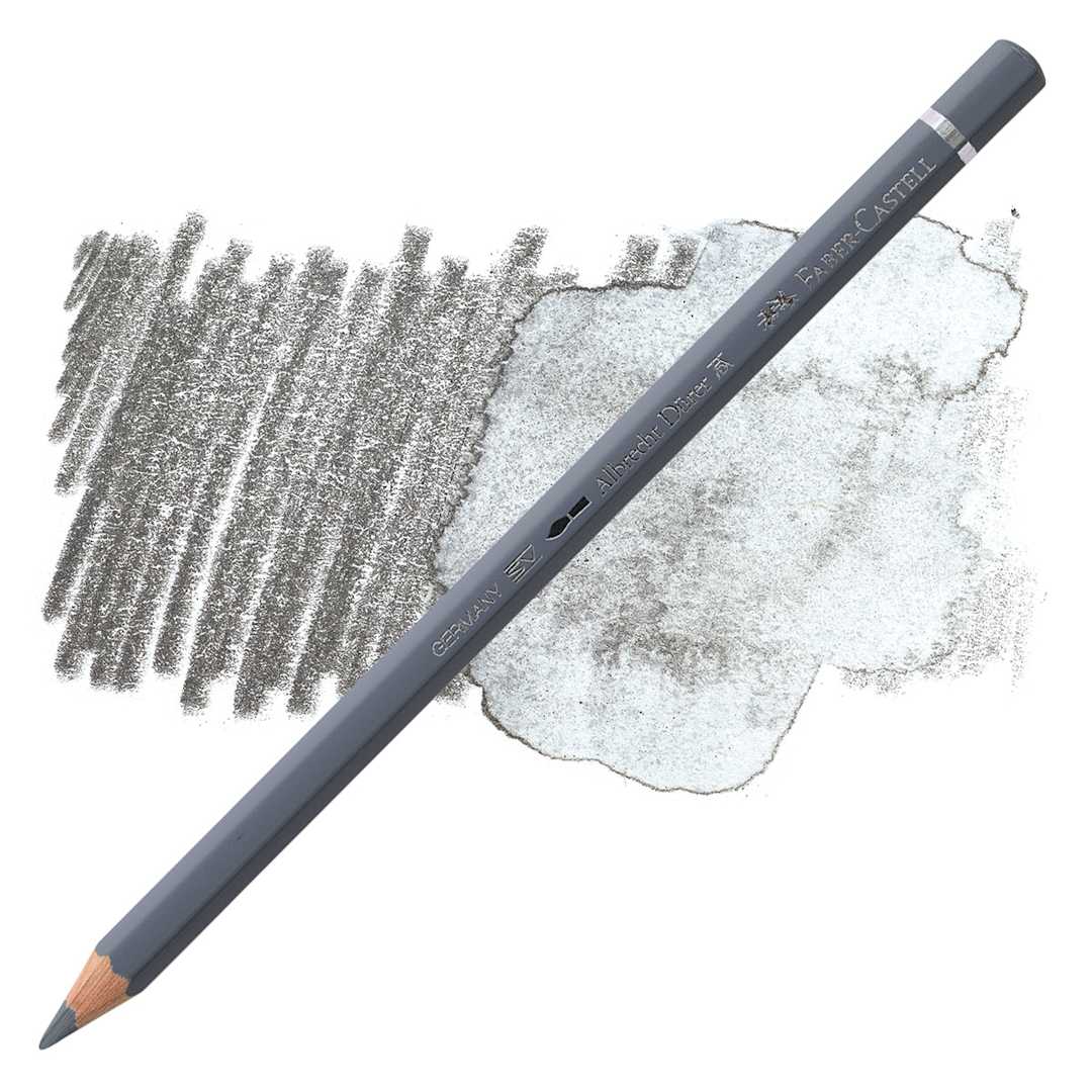 Open in modal - Faber-Castell Albrecht Durer Watercolor Pencil - Cold Gray IV pencil and swatch