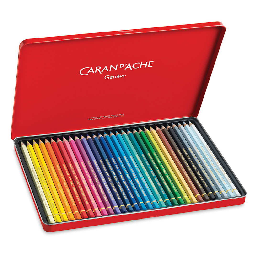 Open in modal - Caran d'Ache Pablo Colored Pencil Set - Assorted Colors, Set of 30, Inside Packaging