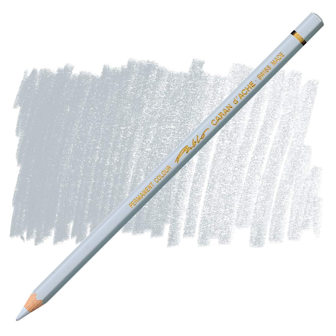 Open in modal - Caran d'Ache Pablo Colored Pencil - Light Gray pencil and swatch