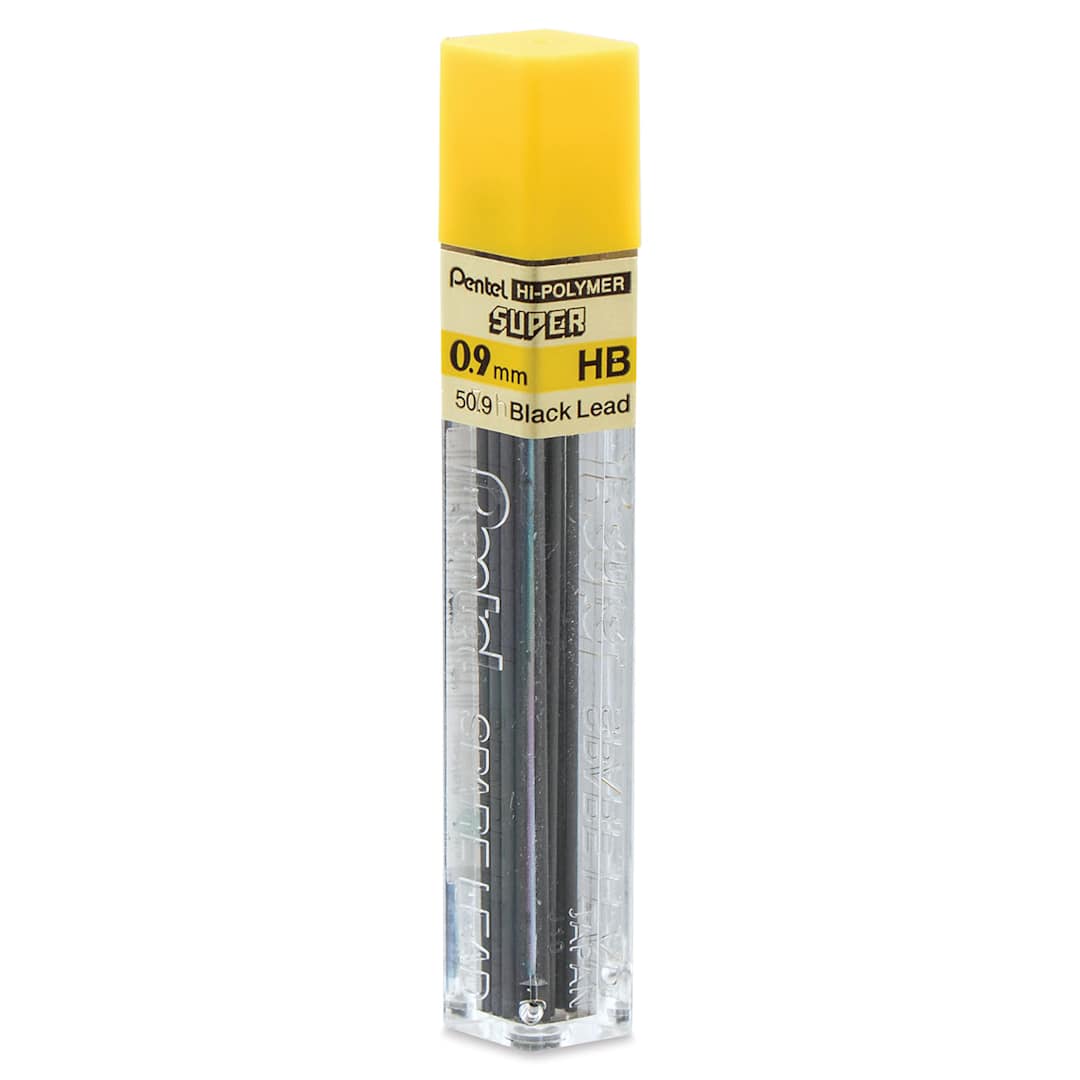 Open in modal - Pentel Graph Gear 1000 Lead Refill - 0.9 mm, Black, HB, Pack of 12