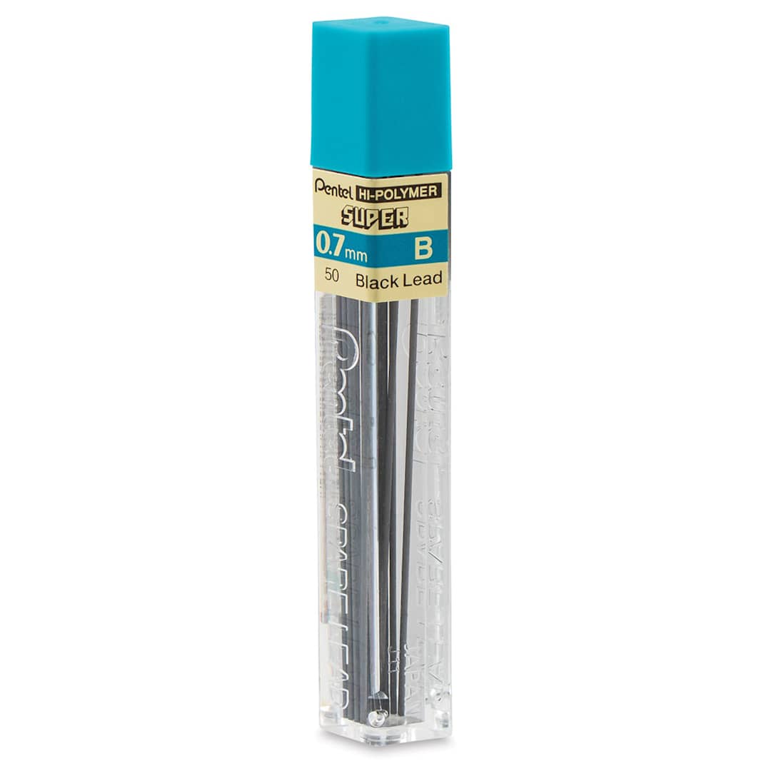 Open in modal - Pentel Hi-Polymer Lead Refills - 0.7 mm, Black, B
