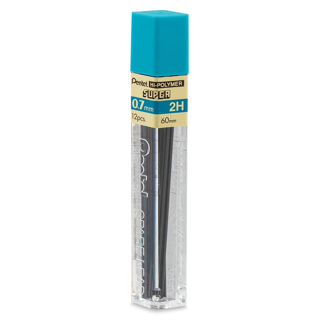 Open in modal - Pentel Hi-Polymer Lead Refills - 0.7 mm, Black, 2H