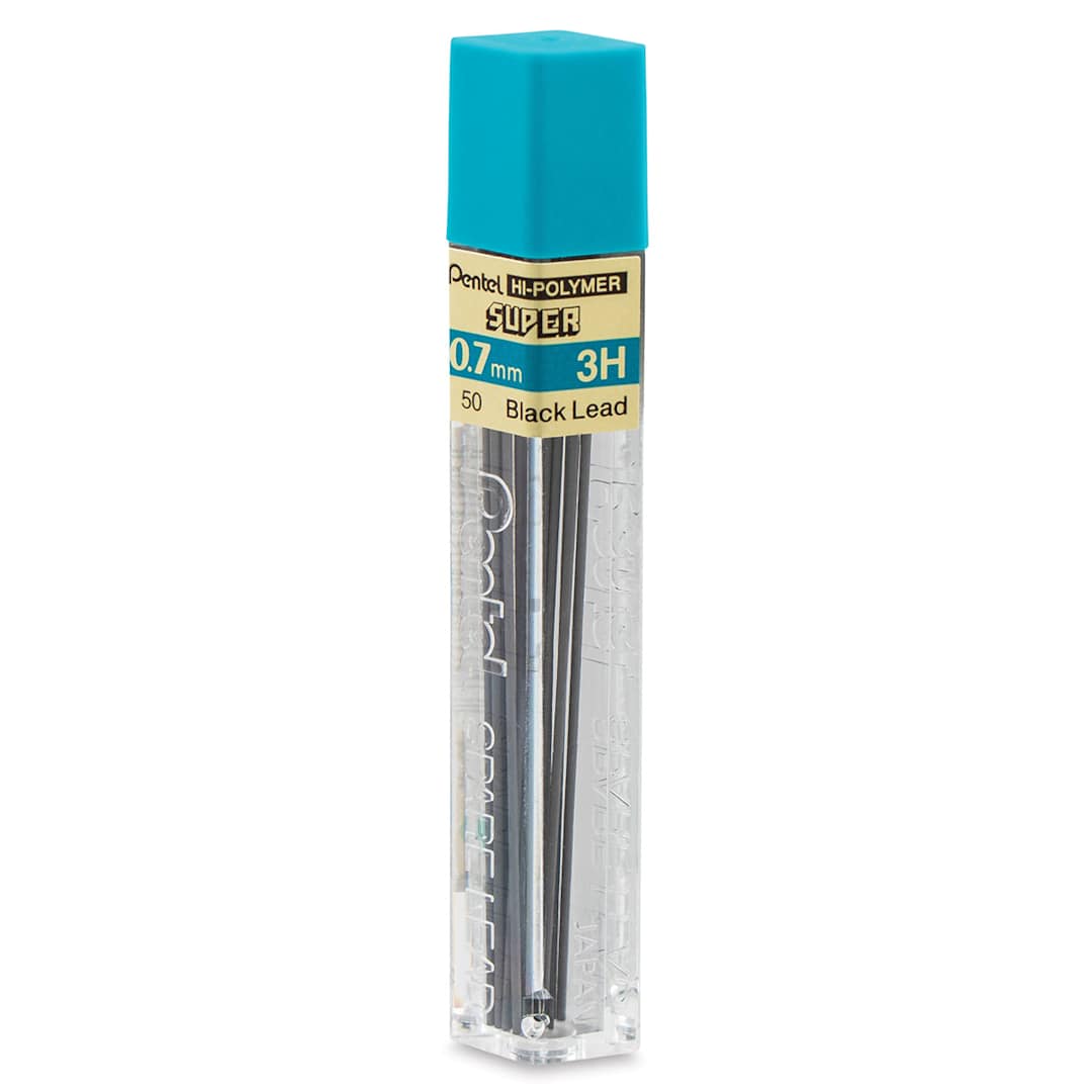Open in modal - Pentel Hi-Polymer Lead Refills - 0.7 mm, Black, 3H