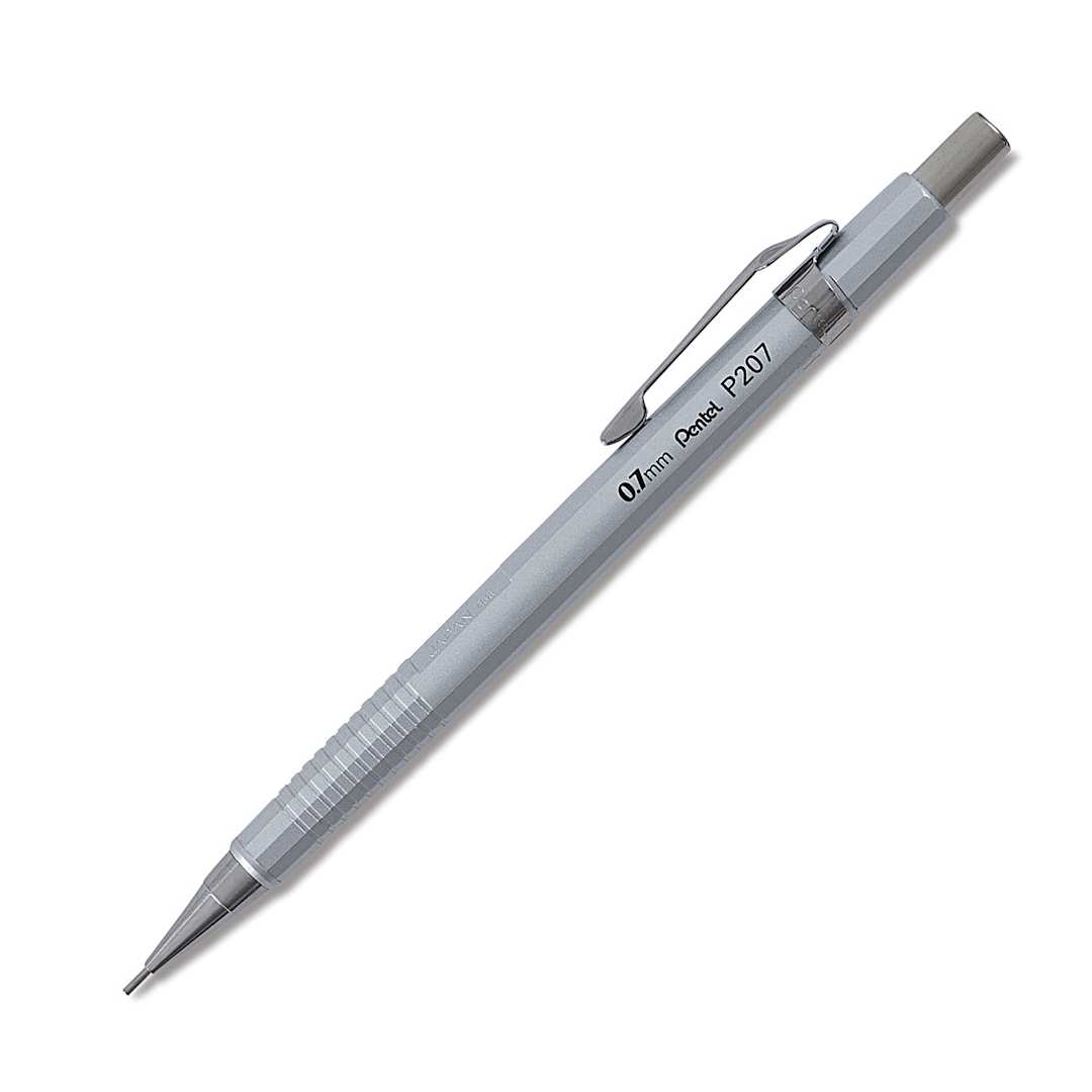 Open in modal - Pentel Mechanical Pencil - Metallic Silver, 0.7 mm
