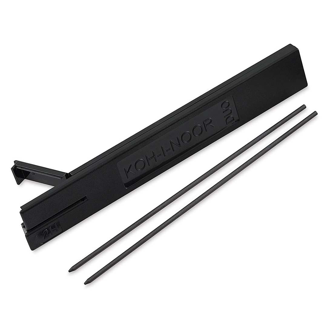 Open in modal - Koh-I-Noor Lead Refill - 2H, Pkg of 2, leads outside of the packaging