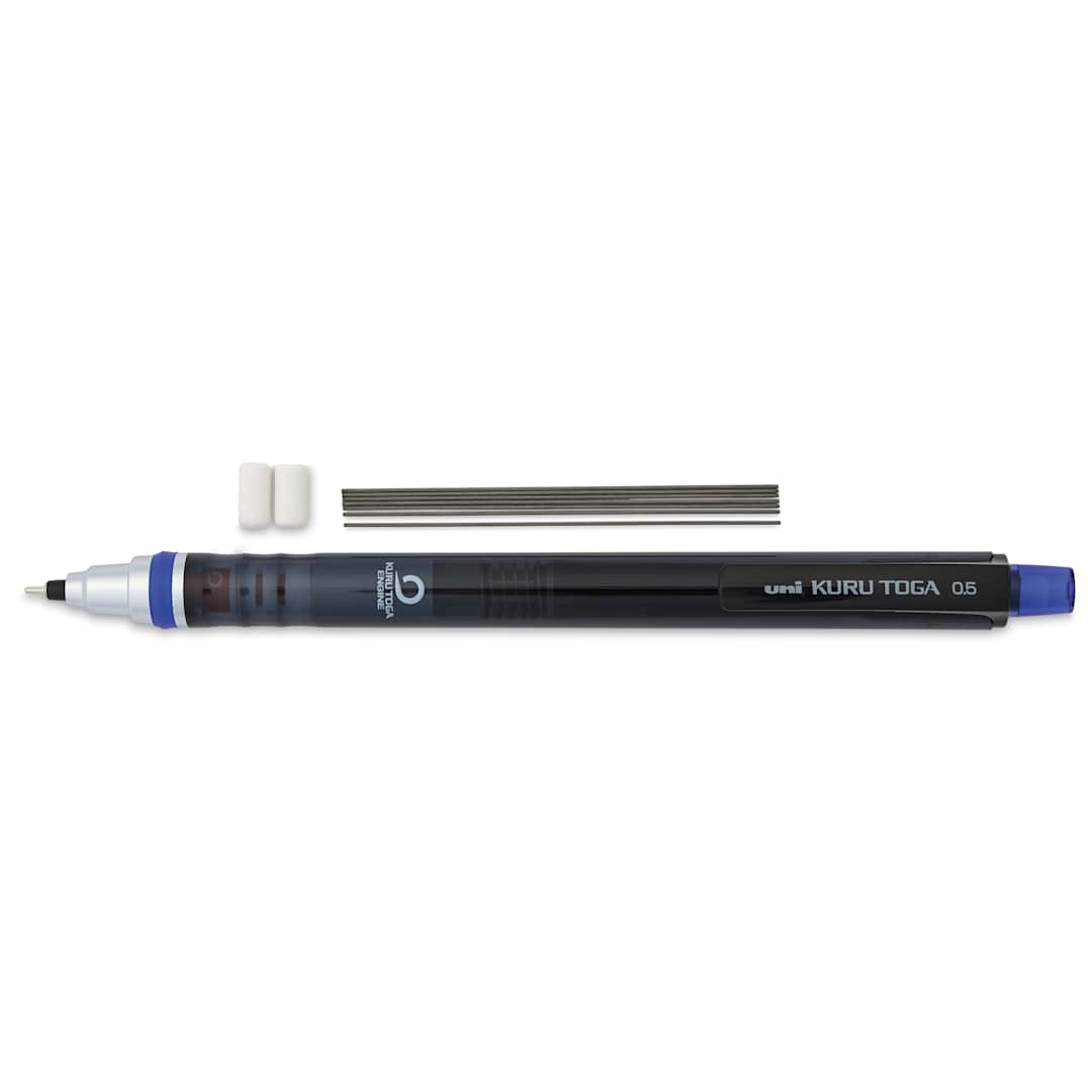 Open in modal - Uni-Ball Kuru Toga Mechanical Pencil Set - 0.5 mm, contents laid out