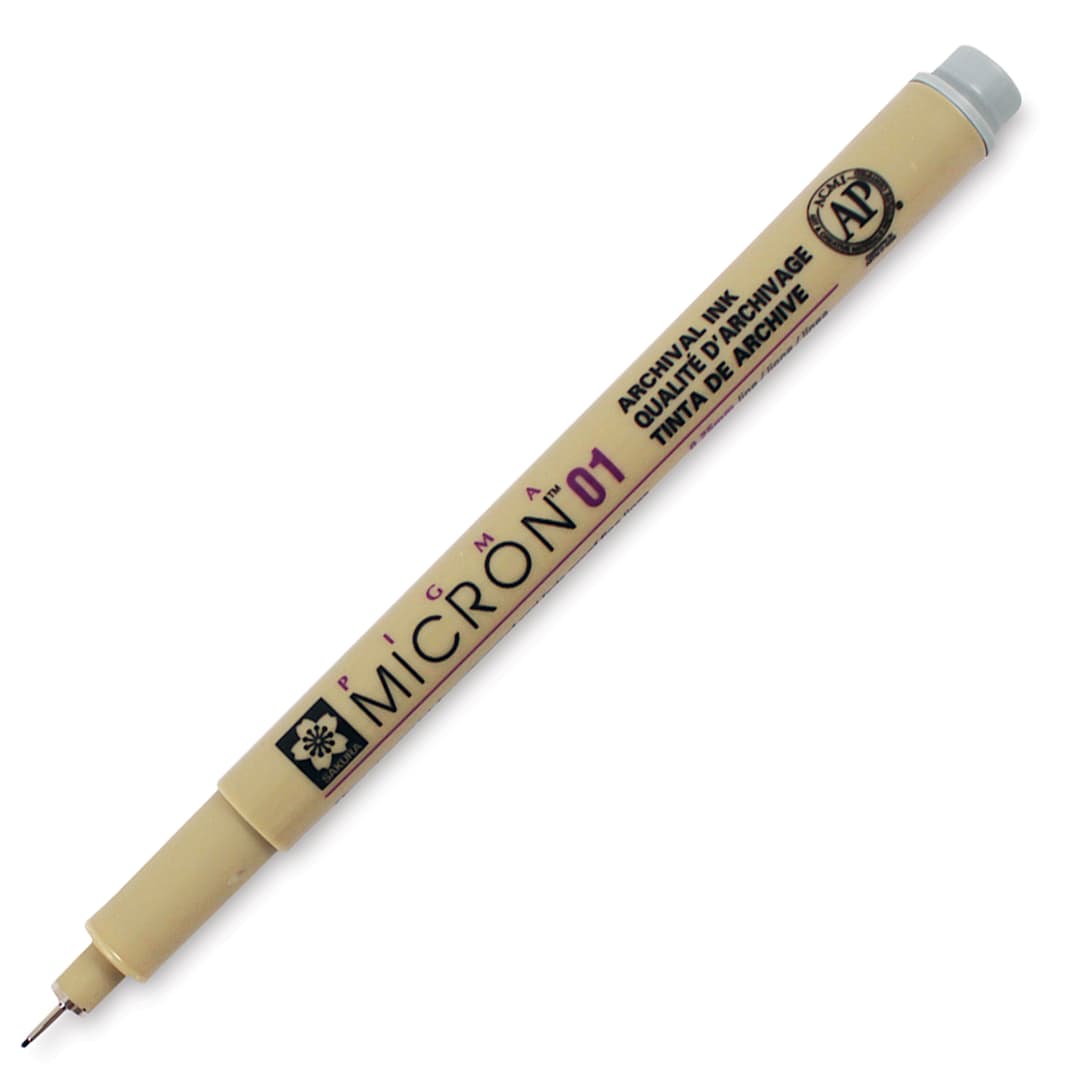 Open in modal - Sakura Pigma Micron Pen - Light Cool Gray, 01