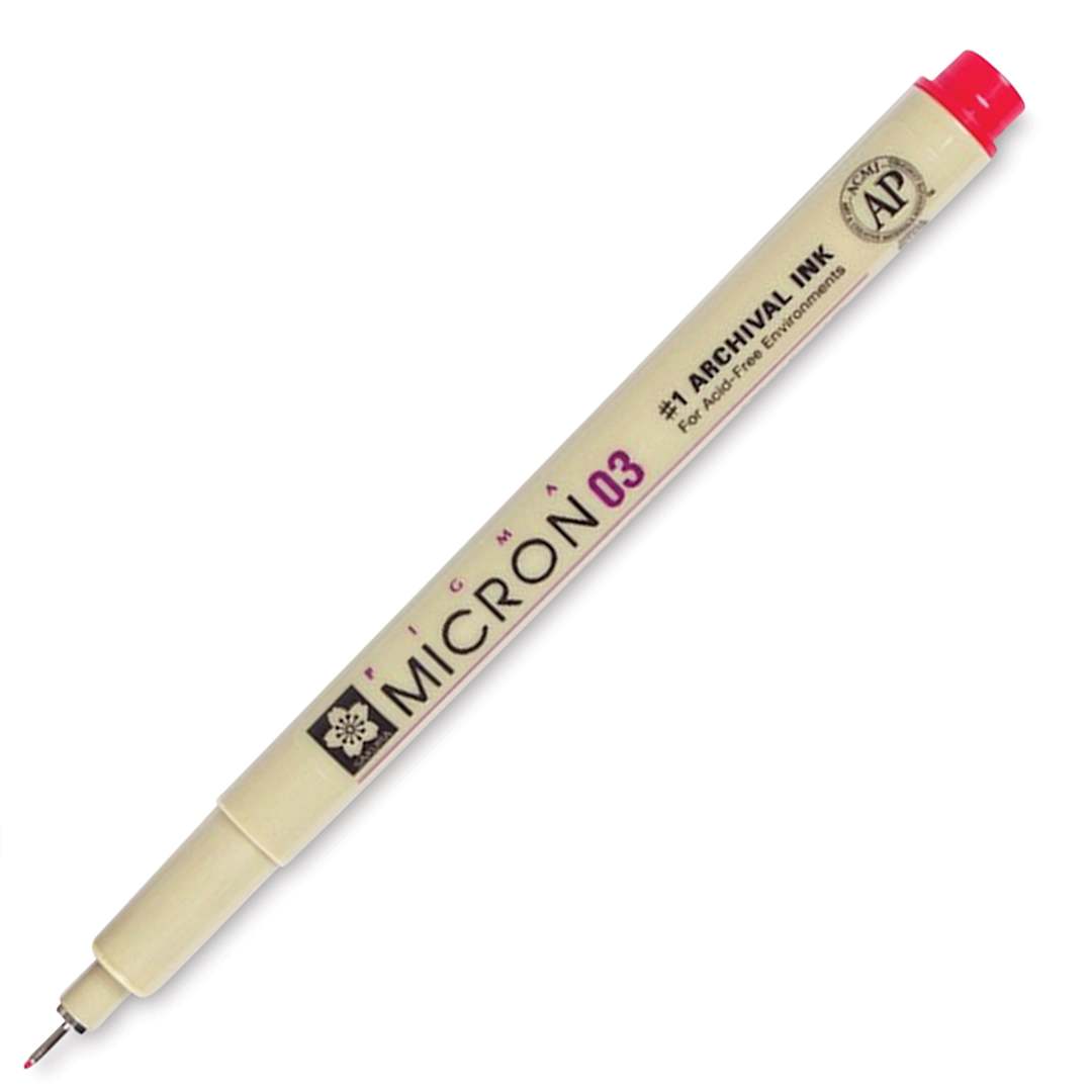 Open in modal - Sakura Pigma Micron Pen - Red, 03