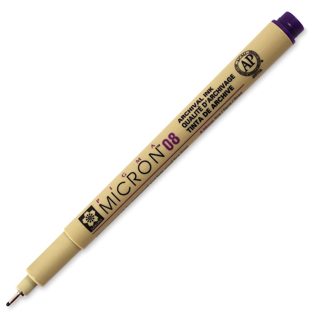 Open in modal - Sakura Pigma Micron Pen - Purple, 08