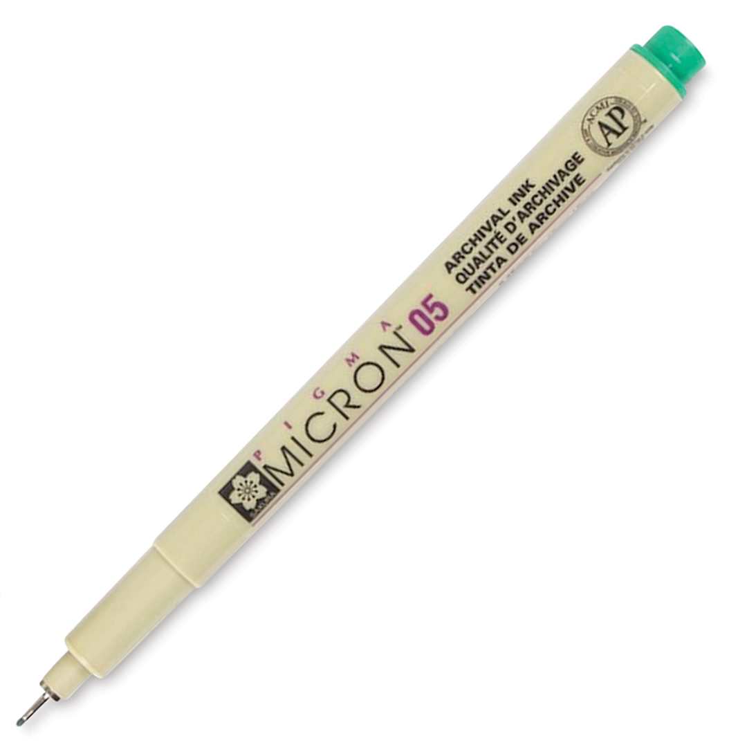 Open in modal - Sakura Pigma Micron Pen - Green, 05