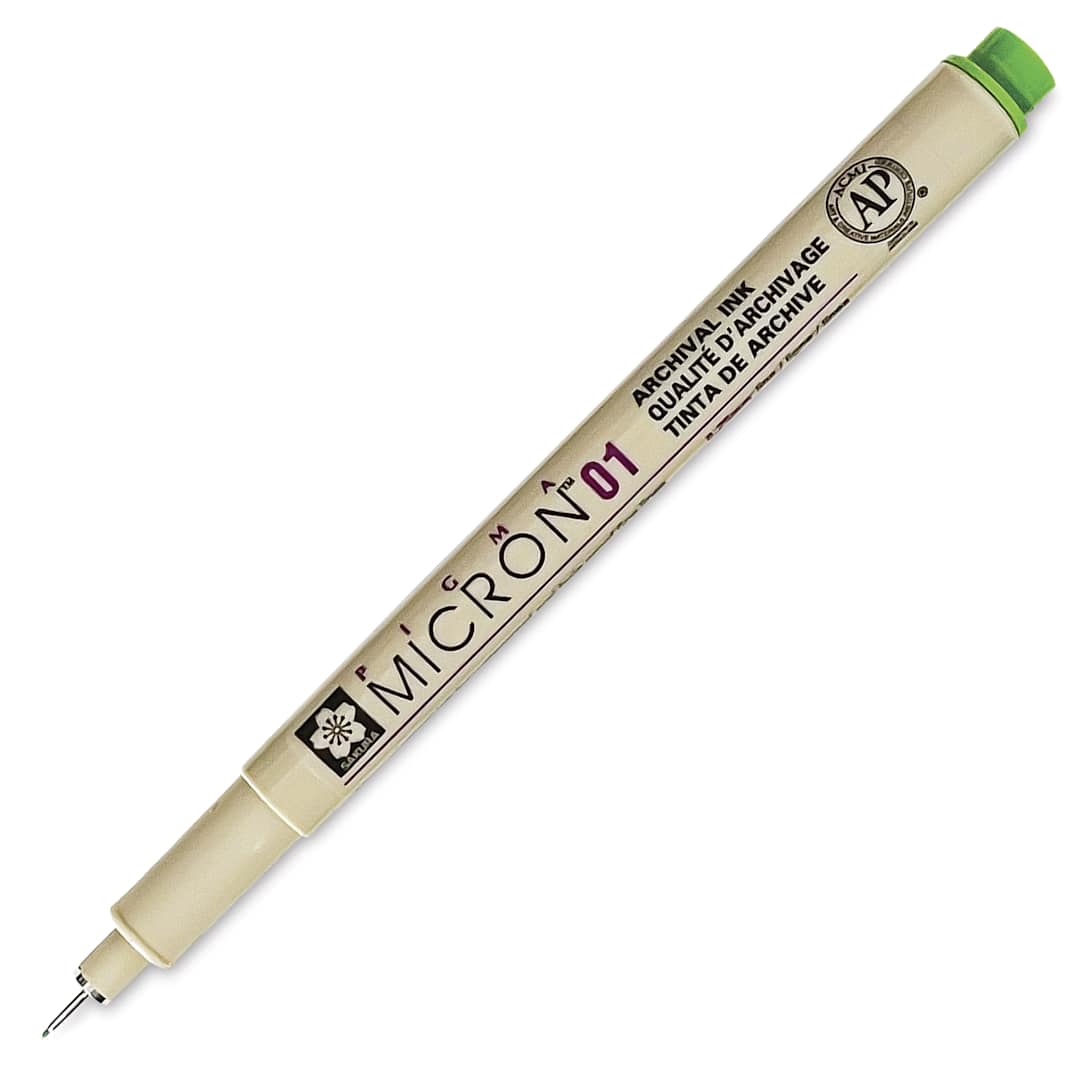 Open in modal - Sakura Pigma Micron Pen - Fresh Green, 01