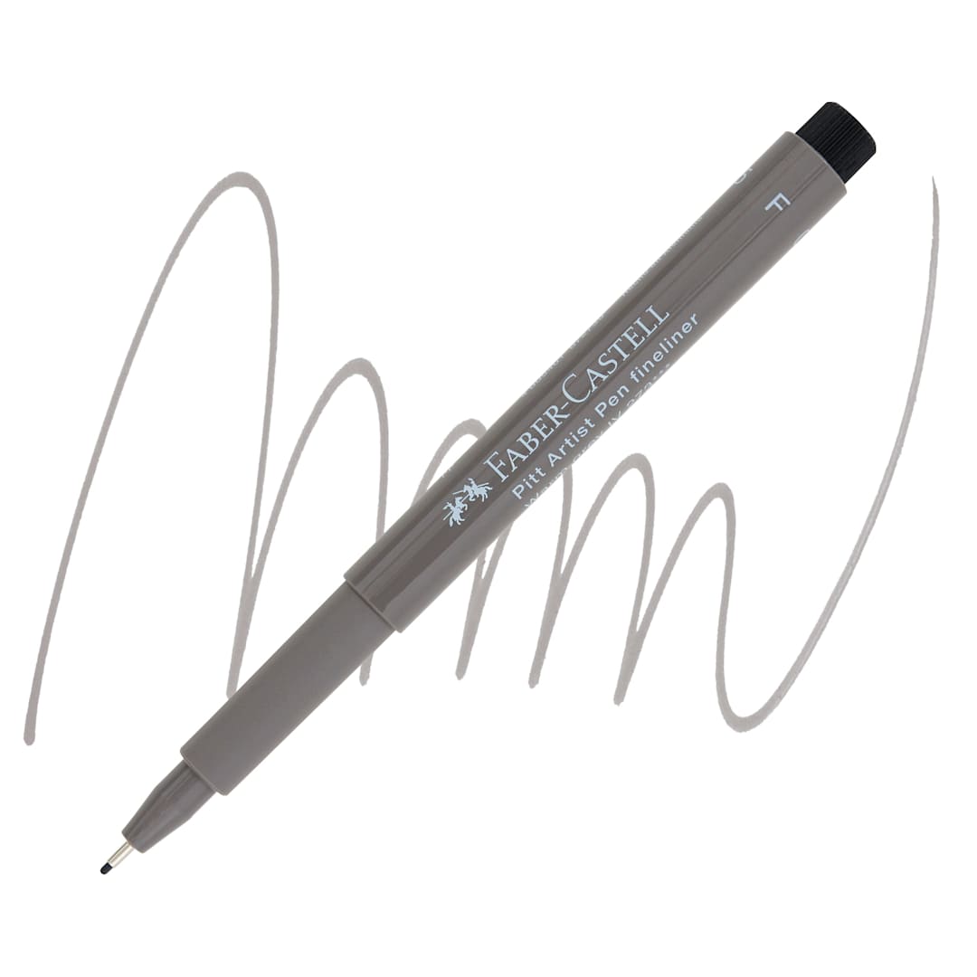 Open in modal - Faber-Castell Pitt Artist Pen - Warm Gray IV, Fine Nib pen and swatch