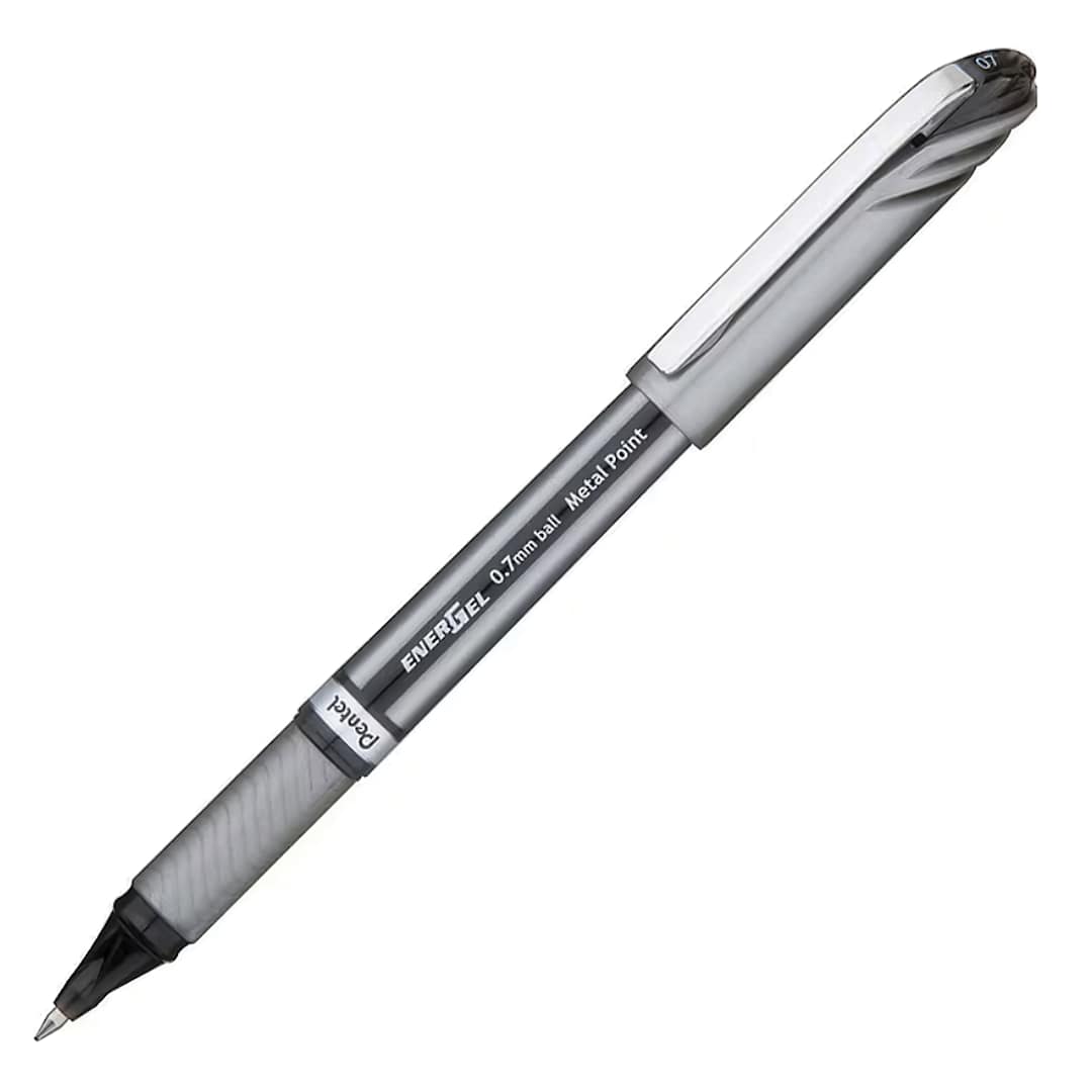 Open in modal - Pentel EnerGel Metal Tip Pen - Red, Medium Tip, 0.7 mm