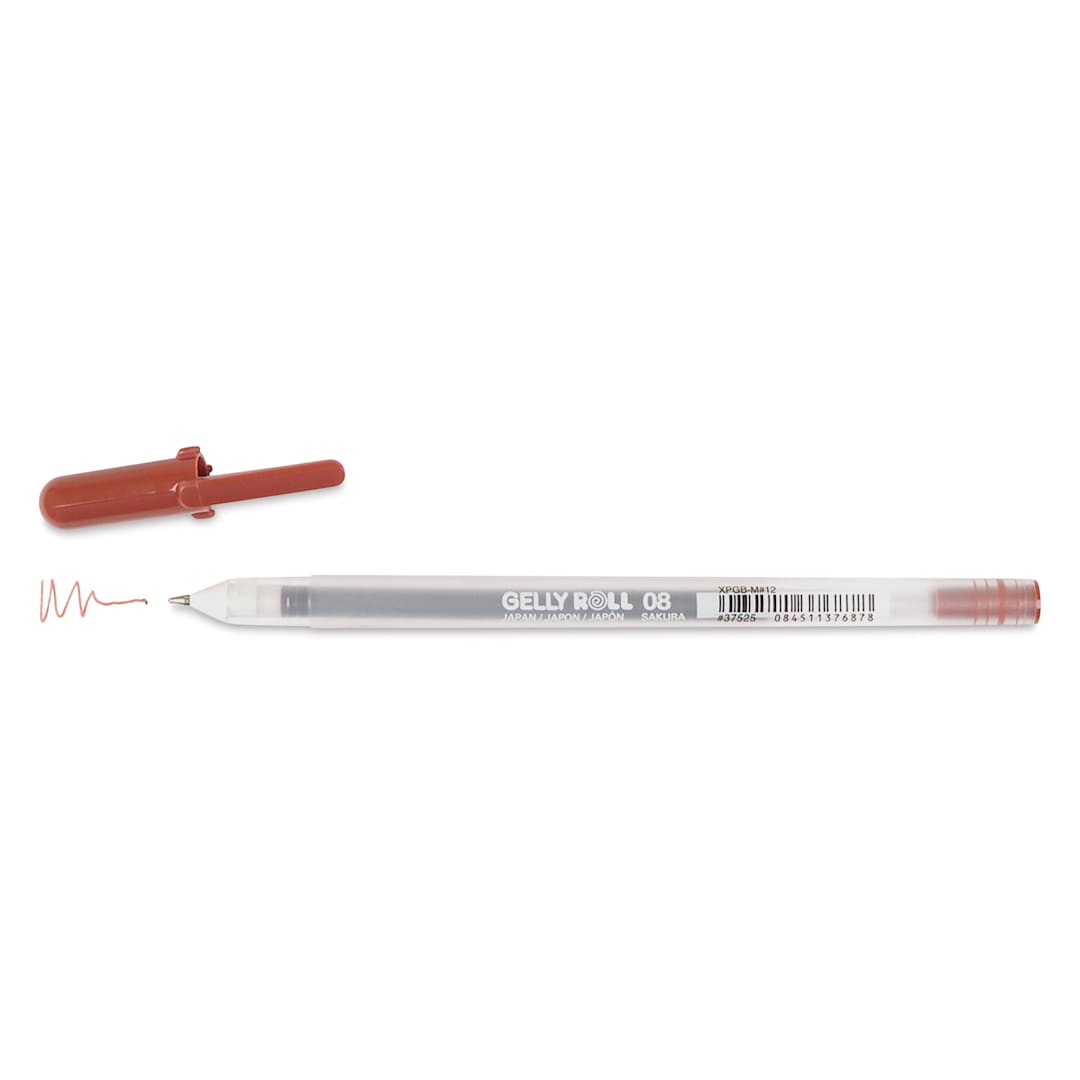 Open in modal - Sakura Gelly Roll Pen - Brown, Medium, cap off