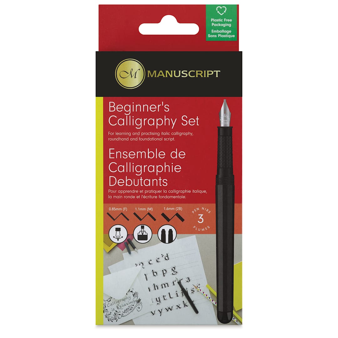 Open in modal - Manuscript Calligraphy Fountain Pen - Beginner's Set, front of the packaging