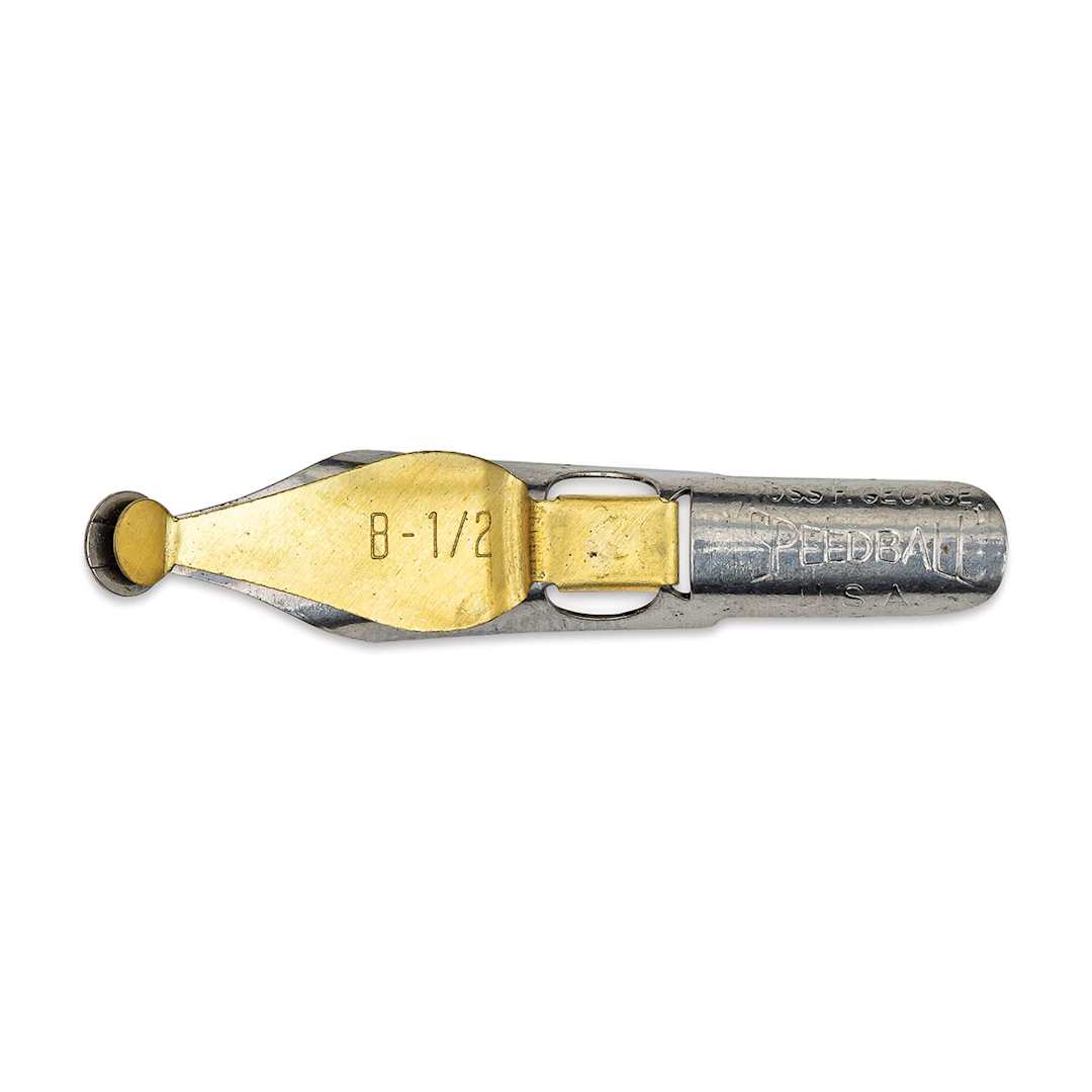 Open in modal - Speedball Broad Edge B-Series Round Calligraphy Nib - B1/2