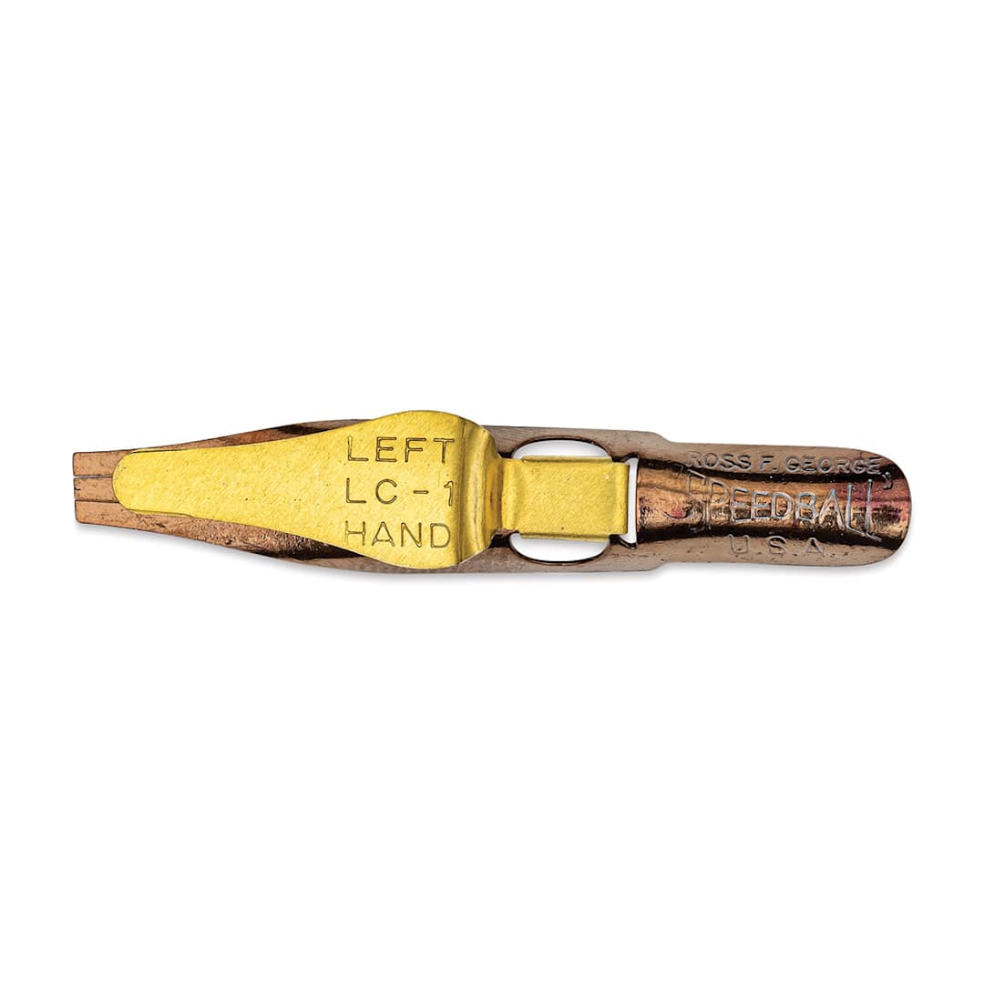 Open in modal - Speedball Broad Edge C-Series Flat Calligraphy Nib - LC1, Left-Handed