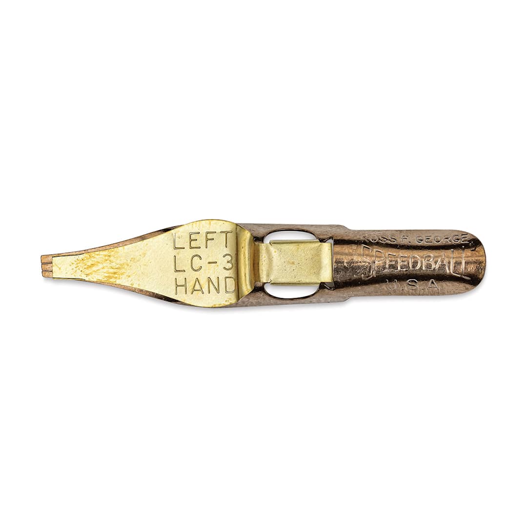 Open in modal - Speedball Broad Edge C-Series Flat Calligraphy Nib - LC3, Left-Handed