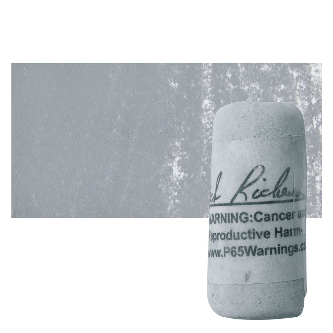Open in modal - Richeson Soft Handrolled Pastel - Grey GY37, pastel and swatch
