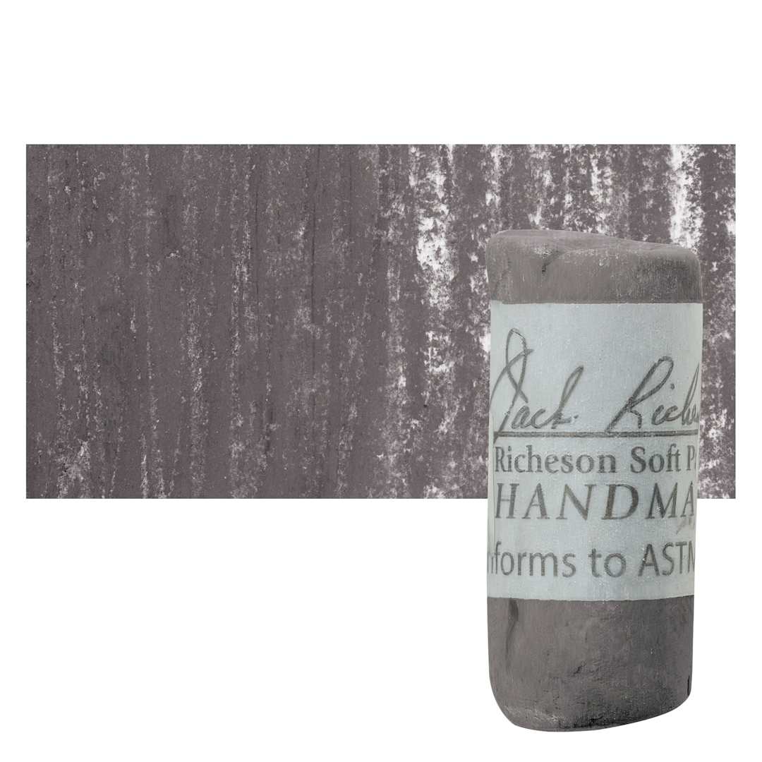 Open in modal - Richeson Soft Handrolled Pastel - Grey GY39, pastel and swatch