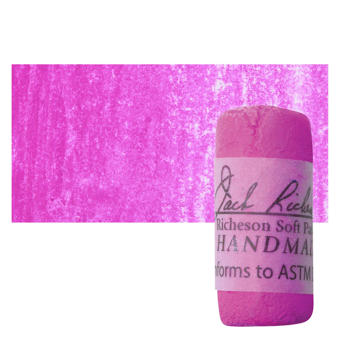 Open in modal - Richeson Soft Handrolled Pastel - Red R14, pastel and swatch