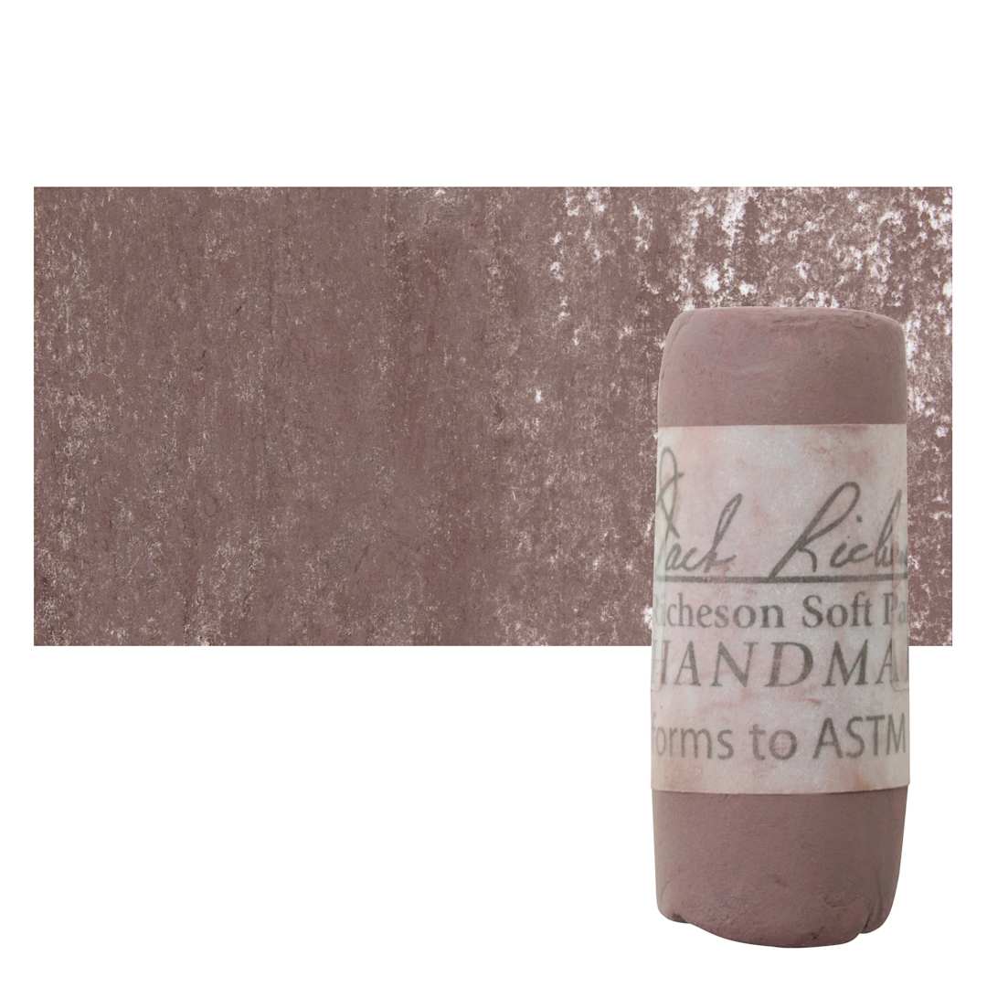 Open in modal - Richeson Soft Handrolled Pastel - Earth Red ER10, pastel and swatch