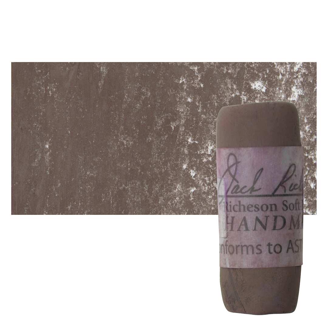 Open in modal - Richeson Soft Handrolled Pastel - Earth Red ER11, pastel and swatch