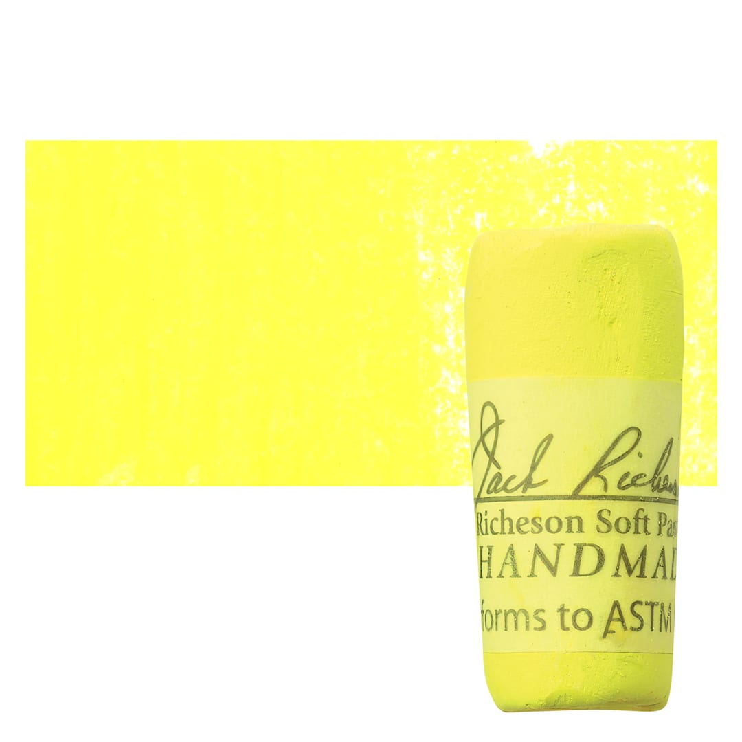 Open in modal - Richeson Soft Handrolled Pastel - Yellow Y5, pastel and swatch