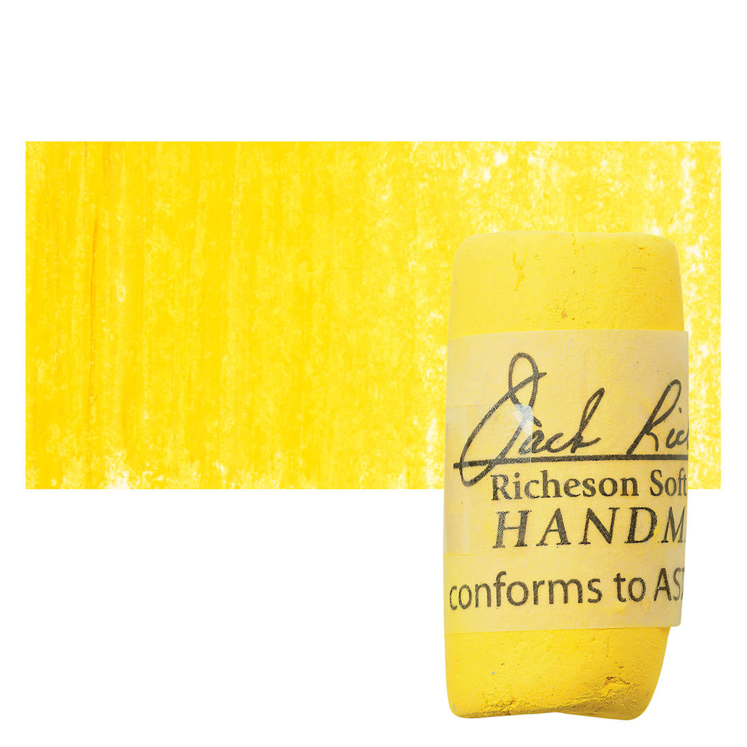 Open in modal - Richeson Soft Handrolled Pastel - Yellow Y16, pastel and swatch