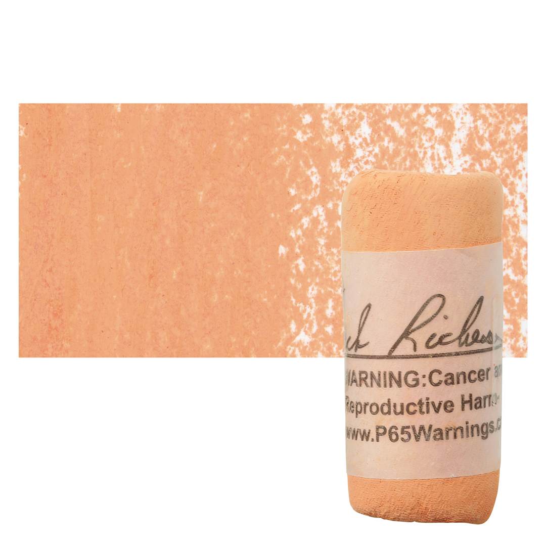 Open in modal - Richeson Soft Handrolled Pastel - Earth Orange EO6, pastel and swatch