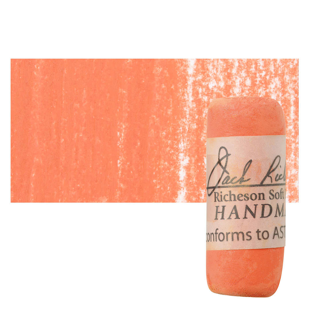 Open in modal - Richeson Soft Handrolled Pastel - Earth Orange EO14, pastel and swatch