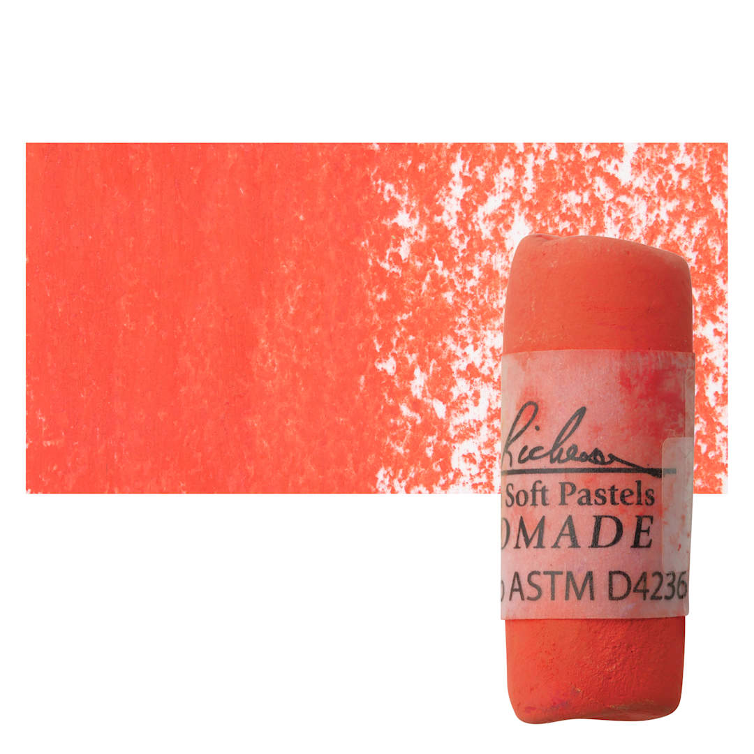 Open in modal - Richeson Soft Handrolled Pastel - Earth Orange EO26, pastel and swatch