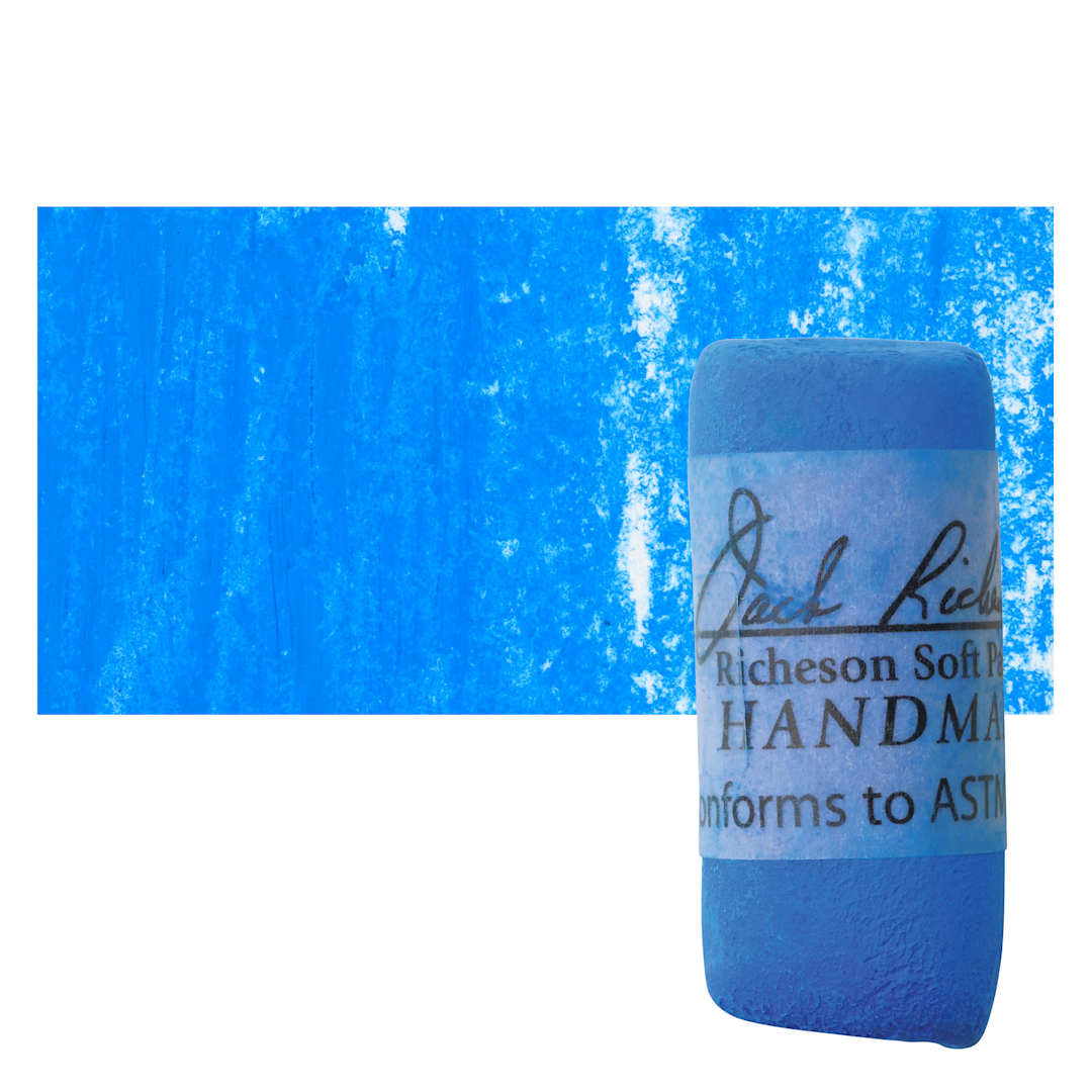 Open in modal - Richeson Soft Handrolled Pastel - Blue B7, pastel and swatch
