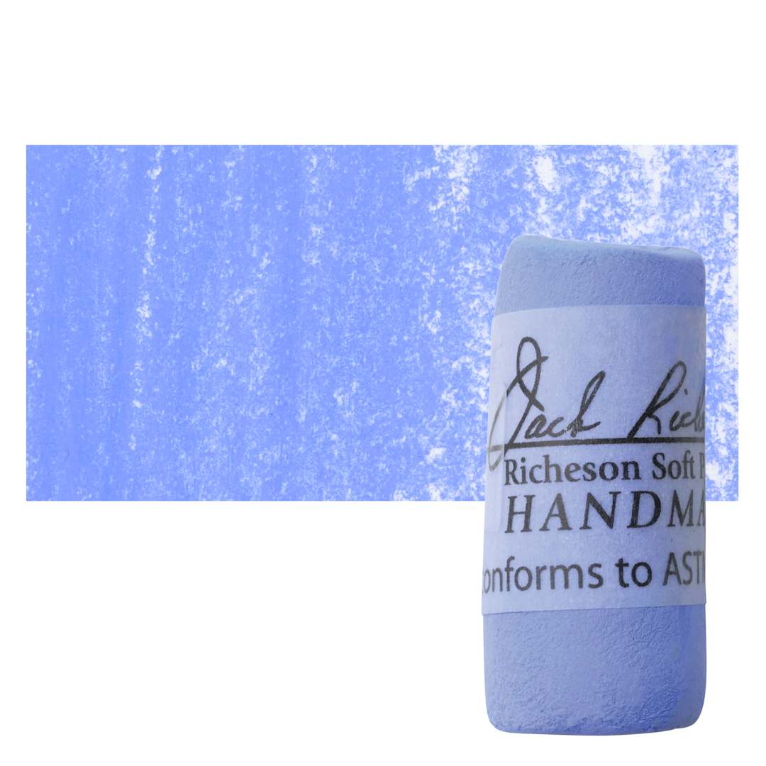 Open in modal - Richeson Soft Handrolled Pastel - Blue B27, pastel and swatch