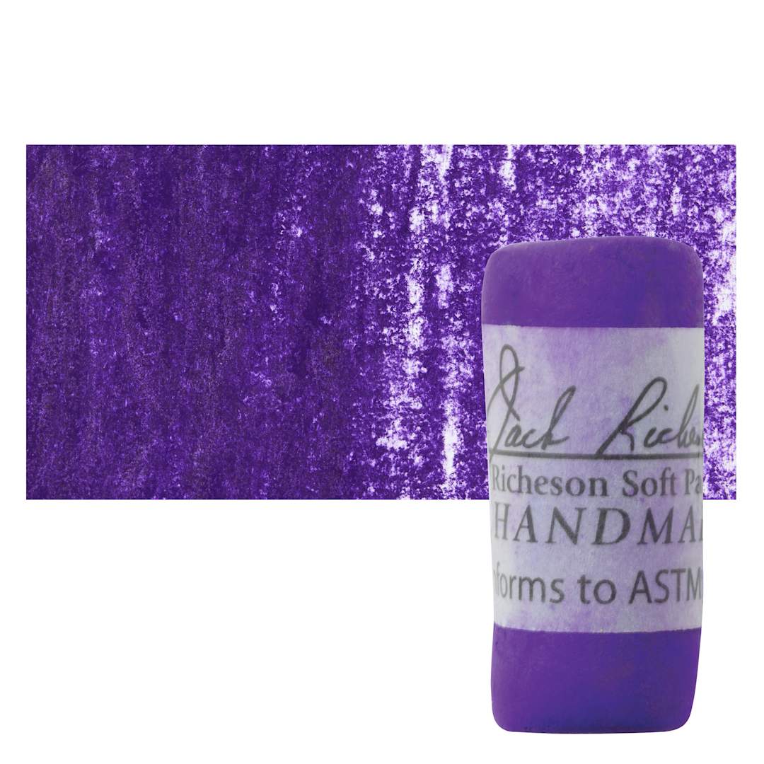 Open in modal - Richeson Soft Handrolled Pastel - Violet V15, pastel and swatch