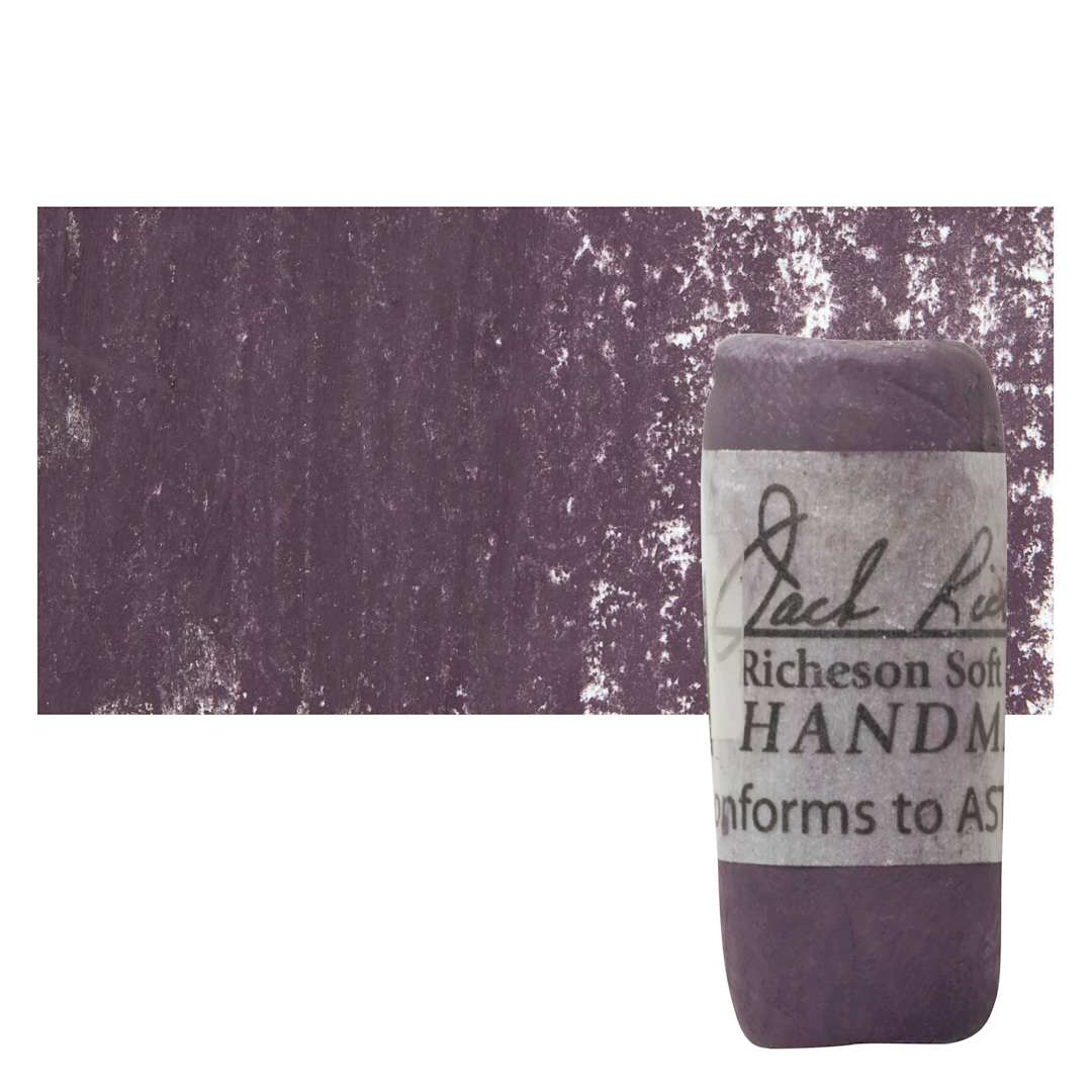 Open in modal - Richeson Soft Handrolled Pastel - Violet V28, pastel and swatch