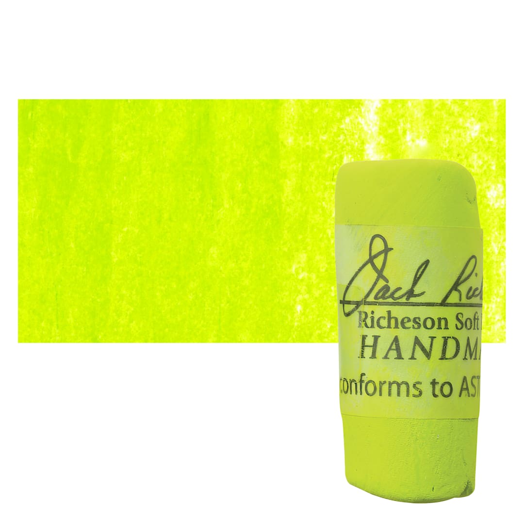 Open in modal - Richeson Soft Handrolled Pastel - Green G1, pastel and swatch