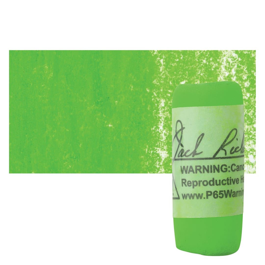 Open in modal - Richeson Soft Handrolled Pastel - Green G17, pastel and swatch