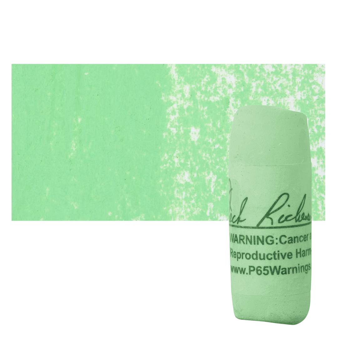 Open in modal - Richeson Soft Handrolled Pastel - Green G23, pastel and swatch