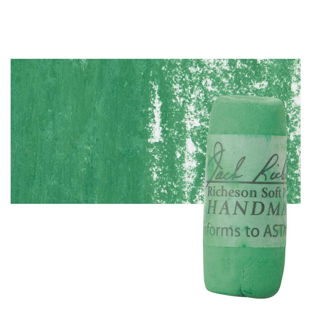 Open in modal - Richeson Soft Handrolled Pastel - Green G50, pastel and swatch