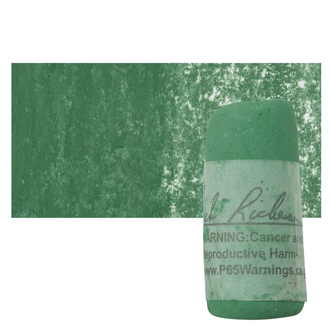 Open in modal - Richeson Soft Handrolled Pastel - Green G52, pastel and swatch