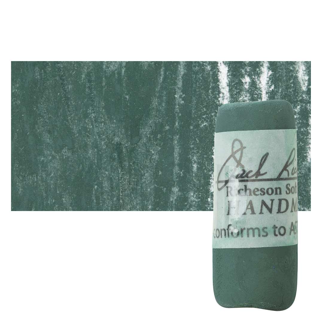 Open in modal - Richeson Soft Handrolled Pastel - Green G60, pastel and swatch