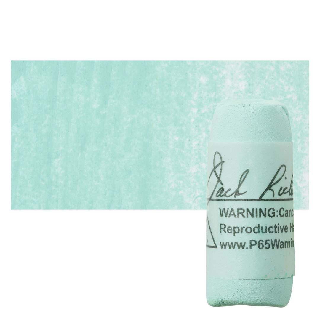 Open in modal - Richeson Soft Handrolled Pastel - Turquoise Green TG1, pastel and swatch
