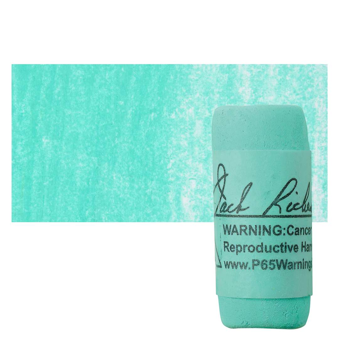 Open in modal - Richeson Soft Handrolled Pastel - Turquoise Green TG2, pastel and swatch