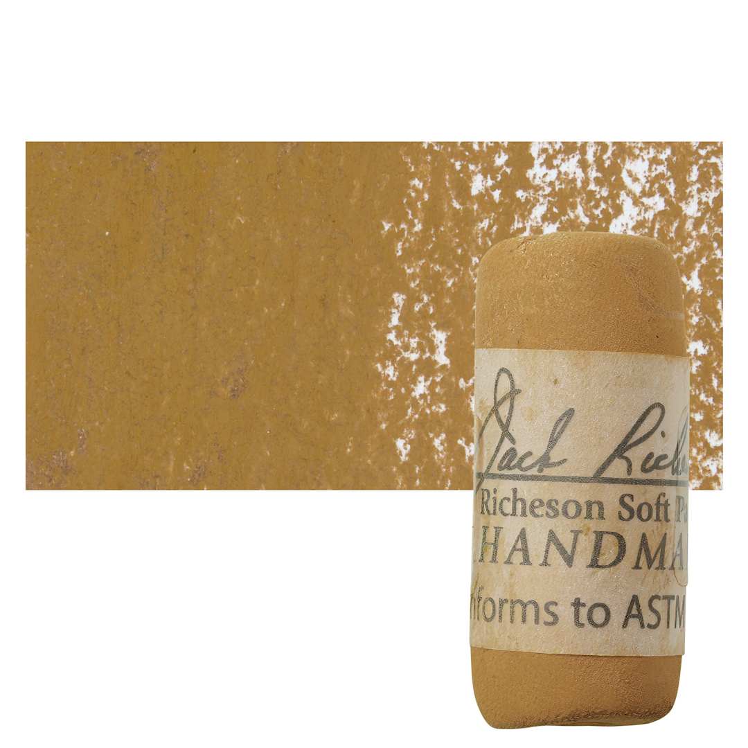 Open in modal - Richeson Soft Handrolled Pastel - Earth Brown EB3, pastel and swatch